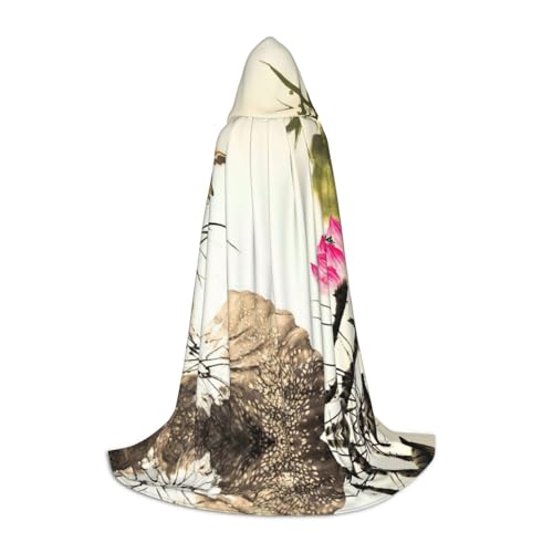 Pidgazdfgv Ink Lotus Painting Hooded Cape Halloween Child Fancy Dress Up Accessories Costume Party Cosplay Pidgazdfgv Ink Lotus Painting Hooded Cape Halloween Child Fancy Dress Up Accessories Costume Party Cosplay von Pidgazdfgv