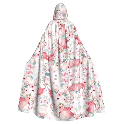 Pidgazdfgv Kapuzenumhang mit Blumenmuster und Flamingo, Unisex, für Erwachsene, Cosplay-Kostüme, 147,3 cm, Halloween, Weihnachten, Party, Verkleidung Pidgazdfgv Kapuzenumhang mit Blumenmuster und Flamingo, Unisex, für Erwachsene, Cosplay-Kostüme, 147,3 cm, Halloween, Weihnachten, Party, Verkleidung von Pidgazdfgv