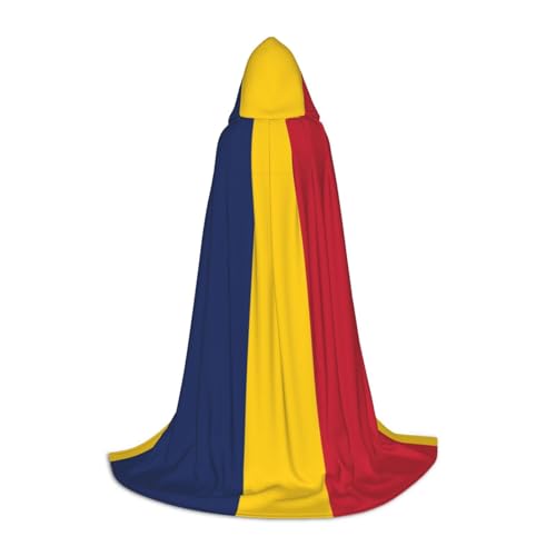 Pidgazdfgv Kapuzenumhang mit Flagge des Tschads, Halloween, Kinderkostüm, Kostüm, Party, Cosplay von Pidgazdfgv