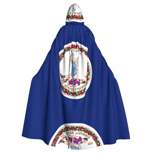 Pidgazdfgv Kapuzenumhang mit Flagge von Virginia, Unisex, für Erwachsene, Cosplay-Kostüme, 147,3 cm, Halloween, Weihnachten, Party, Verkleidung Pidgazdfgv Kapuzenumhang mit Flagge von Virginia, Unisex, für Erwachsene, Cosplay-Kostüme, 147,3 cm, Halloween, Weihnachten, Party, Verkleidung von Pidgazdfgv