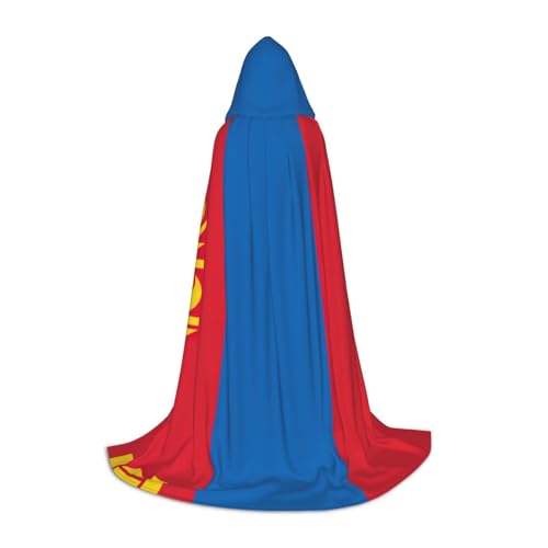 Pidgazdfgv Kapuzenumhang mit mongolischer Flagge, Halloween, Kinderkostüm, Kostüm, Party, Cosplay Pidgazdfgv Kapuzenumhang mit mongolischer Flagge, Halloween, Kinderkostüm, Kostüm, Party, Cosplay von Pidgazdfgv