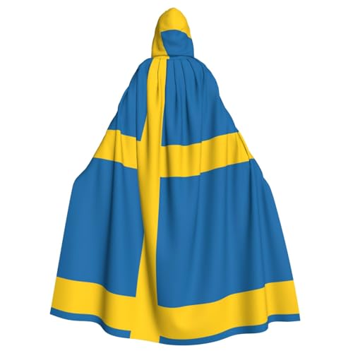 Pidgazdfgv Kapuzenumhang mit schwedischer Flagge, Unisex, für Erwachsene, Cosplay, Kostüme, 147,3 cm, Halloween, Weihnachten, Party, Verkleidung Pidgazdfgv Kapuzenumhang mit schwedischer Flagge, Unisex, für Erwachsene, Cosplay, Kostüme, 147,3 cm, Halloween, Weihnachten, Party, Verkleidung von Pidgazdfgv