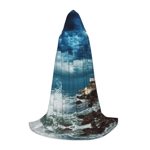 Pidgazdfgv Leuchtturm am Meer Kapuzenumhang Halloween Kind Verkleidung Zubehör Kostüm Party Cosplay Pidgazdfgv Leuchtturm am Meer Kapuzenumhang Halloween Kind Verkleidung Zubehör Kostüm Party Cosplay von Pidgazdfgv