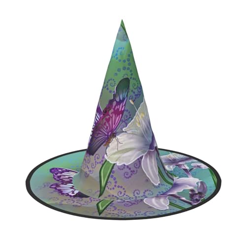 Pidgazdfgv Lilien und Schmetterling Halloween Hut Weihnachten Party Cosplay Kostüm Herren Damen Klassisches Accessoire Fasching Haar Pidgazdfgv Lilien und Schmetterling Halloween Hut Weihnachten Party Cosplay Kostüm Herren Damen Klassisches Accessoire Fasching Haar von Pidgazdfgv