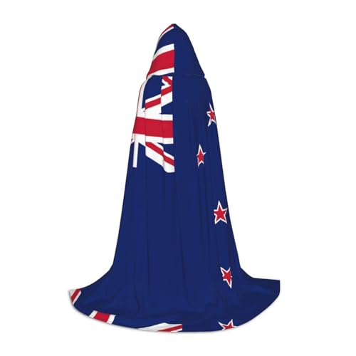 Pidgazdfgv Neuseeland-Flagge, Kapuzenumhang, Halloween, Kinderkostüm, Kostüm, Party, Cosplay von Pidgazdfgv