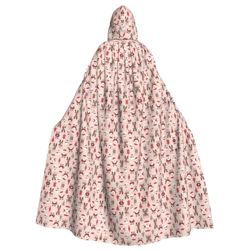 Pidgazdfgv Niedlicher Umhang mit Kapuze für Weihnachten, Unisex, für Erwachsene, Cosplay-Kostüme, 147,3 cm, Halloween, Weihnachten, Party, Verkleidung von Pidgazdfgv