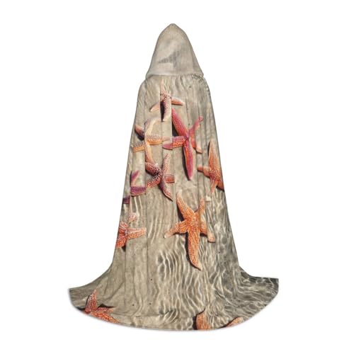Pidgazdfgv Ocean Seestern Kapuzenumhang Halloween Kind Verkleidung Zubehör Kostüm Party Cosplay von Pidgazdfgv