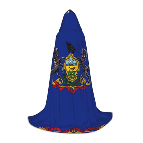 Pidgazdfgv Pennsylvania Kapuzenumhang mit Staatsflagge, Halloween, Kinderkostüm, Kostüm, Party, Cosplay Pidgazdfgv Pennsylvania Kapuzenumhang mit Staatsflagge, Halloween, Kinderkostüm, Kostüm, Party, Cosplay von Pidgazdfgv