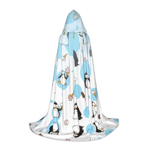 Pidgazdfgv Pinguin Ballon Schneeflocke Kapuzenumhang Halloween Kind Verkleidung Zubehör Kostüm Party Cosplay von Pidgazdfgv