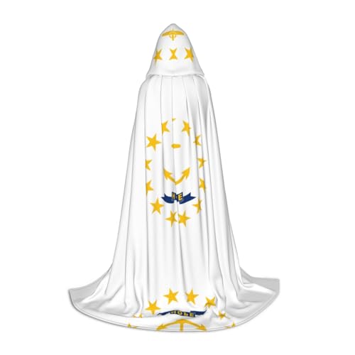 Pidgazdfgv Rhode Island State Flag Kapuzenumhang Halloween Kind Verkleidung Zubehör Kostüm Party Cosplay Pidgazdfgv Rhode Island State Flag Kapuzenumhang Halloween Kind Verkleidung Zubehör Kostüm Party Cosplay von Pidgazdfgv