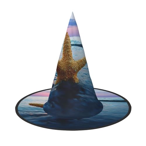 Pidgazdfgv Seestern Halloween Hut Weihnachten Party Cosplay Kostüm Herren Damen Klassisches Accessoire Fasching Haar von Pidgazdfgv