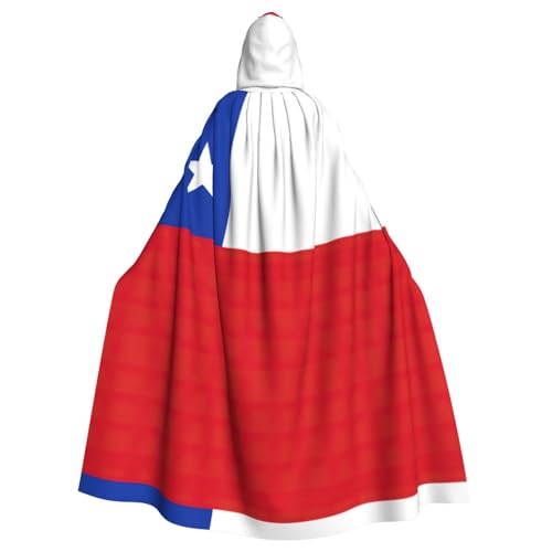 Pidgazdfgv Umhang mit Kapuze Flagge von Chile, Unisex, für Erwachsene, Cosplay-Kostüme, 147,3 cm, Halloween, Weihnachten, Party, Verkleidung Pidgazdfgv Umhang mit Kapuze Flagge von Chile, Unisex, für Erwachsene, Cosplay-Kostüme, 147,3 cm, Halloween, Weihnachten, Party, Verkleidung von Pidgazdfgv