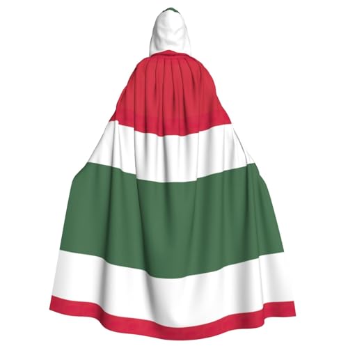 Pidgazdfgv Umhang mit Kapuze Flagge von Ungarn, Unisex, für Erwachsene, Cosplay-Kostüme, 147,3 cm, Halloween, Weihnachten, Party, Verkleidung von Pidgazdfgv