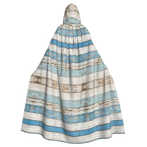 Pidgazdfgv Umhang mit Kapuze aus altem Holz, Unisex, für Erwachsene, Cosplay, Kostüme, 147,3 cm, Halloween, Weihnachten, Party, Verkleidung von Pidgazdfgv