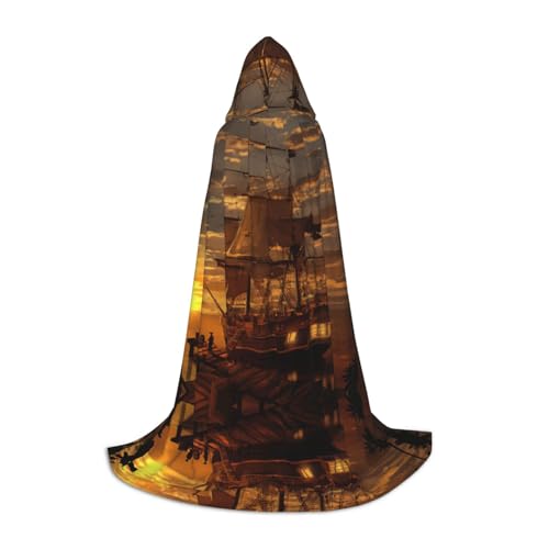 Pidgazdfgv Umhang mit Kapuze und Boot in der Dämmerung, Halloween-Kostüm, Party, Cosplay von Pidgazdfgv