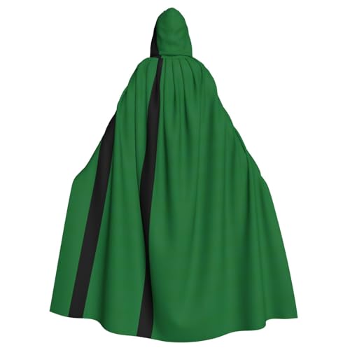 Pidgazdfgv Umhang mit Kapuze und Flagge des Sultanats von Delhi, Unisex, für Erwachsene, Cosplay, 147,3 cm, Halloween, Weihnachten, Party, Verkleidung von Pidgazdfgv