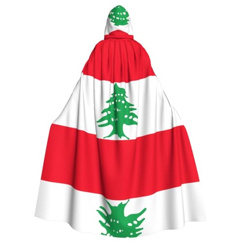 Pidgazdfgv Umhang mit Libanon-Flagge und Kapuze, Unisex, für Erwachsene, Cosplay-Kostüme, 147,3 cm, Halloween, Weihnachten, Party, Verkleidung Pidgazdfgv Umhang mit Libanon-Flagge und Kapuze, Unisex, für Erwachsene, Cosplay-Kostüme, 147,3 cm, Halloween, Weihnachten, Party, Verkleidung von Pidgazdfgv