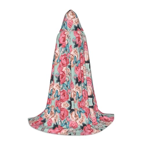 Pidgazdfgv Umhang mit bunten Blumen und Kapuze, Halloween, Kinder-Kostüm, Party, Cosplay Pidgazdfgv Umhang mit bunten Blumen und Kapuze, Halloween, Kinder-Kostüm, Party, Cosplay von Pidgazdfgv