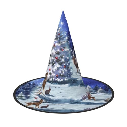 Pidgazdfgv Weihnachten Halloween Hut Weihnachten Party Cosplay Kostüm Herren Damen Klassisches Accessoire Fasching Haar von Pidgazdfgv