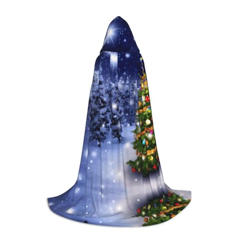 Pidgazdfgv Weihnachtsbaum-Winter-Kapuzenumhang für Halloween, Kinderkostüm, Zubehör, Kostüm, Party, Cosplay von Pidgazdfgv