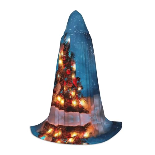 Pidgazdfgv Weihnachtsbaumbild Kapuzenumhang Halloween Kind Verkleidung Kind Dress Up Zubehör Kostüm Party Cosplay von Pidgazdfgv