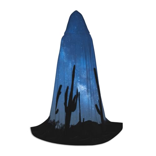 Pidgazdfgv Wüste mit Kaktus Kapuzenumhang Halloween Kind Verkleidung Zubehör Kostüm Party Cosplay von Pidgazdfgv