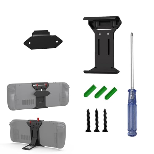 2 in 1 Halterung für Ventil Steam Deck Wandhalterung und Desktop Ständer mit Micro SD Slots, Verstellbarer Winkel Kickstand, Halter Halterung für Steam Deck Zubehör von Pidynx