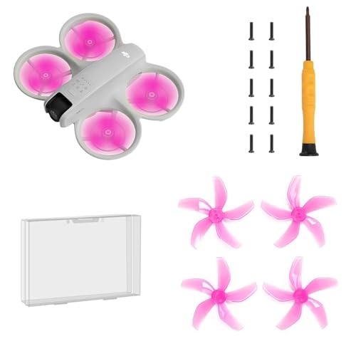 (Verbesserte Version, inklusive Schrauben) Drohne bunter Paddelpropeller für DJI NEO Silent Power Noise Reduction Ersatz Traverser Wings Drohne Zubehör (Verbesserte Version, inklusive Schrauben) Drohne bunter Paddelpropeller für DJI NEO Silent Power Noise Reduction Ersatz Traverser Wings Drohne Zubehör von Pidynx