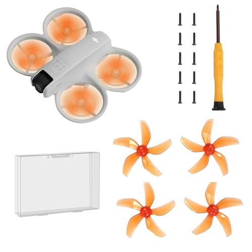 (Verbesserte Version, inklusive Schrauben) - Drohne bunter Paddelpropeller für DJI NEO Silent Power Noise Reduction Ersatz Traverser Wings Drohne Zubehör (Verbesserte Version, inklusive Schrauben) - Drohne bunter Paddelpropeller für DJI NEO Silent Power Noise Reduction Ersatz Traverser Wings Drohne Zubehör von Pidynx