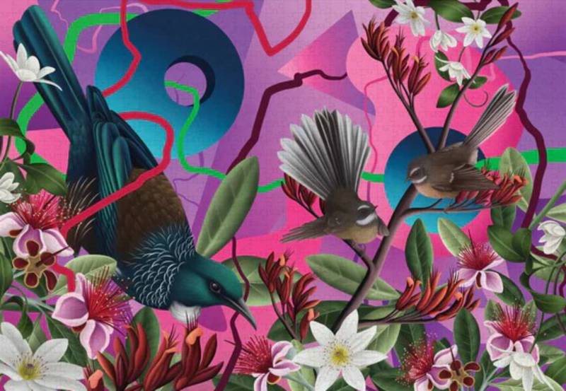 Piece House Puzzle 1000 Teile – Electric Bloom - Piece House Puzzle 1000 Teile – Electric Bloom - von Piece House