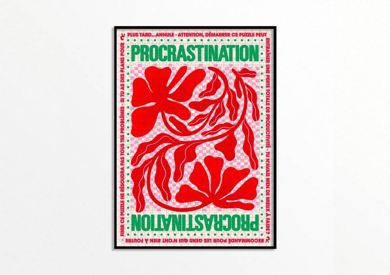 Piece & Love Procrastination 1000 Teile Puzzle Piece-And-Love-84166 von Piece & Love