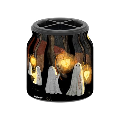 PieceRelax 3D Puzzle Stiftehalter – Katherine Blower - Spooky Night Walk | 96 Kunststoffteile & Holzdeckel | DIY-Behälter zum Selbstbauen | Kreatives Geschenk für Zuhause & Büro [BB1051] von PieceRelax