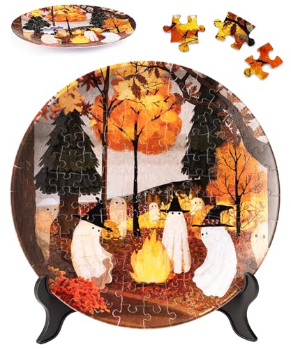 PieceRelax 3D Puzzle Teller für Erwachsene - Katherine Blower - Autumn Bonfire [PL1022], 124 Teile von PieceRelax