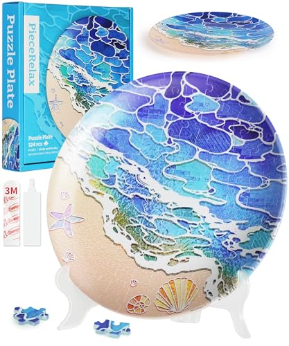 PieceRelax 3D Puzzle Teller für Erwachsene - Shells and The Sea [PL1011], 124 Teile von PieceRelax