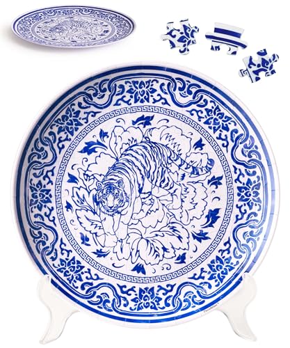 PieceRelax 3D Puzzle Teller für Erwachsene - Tiger of Fortune [PL1010], 124 Teile von PieceRelax