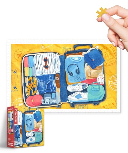 PieceRelax Puzzle 1000 Teile für Erwachsene & Kinder ab 14 – Grace Helmer - Start Packing [H3397], 58,8 x 37,8 cm, Herausforderung & Achtsamkeit für Ihre Me-Time von PieceRelax