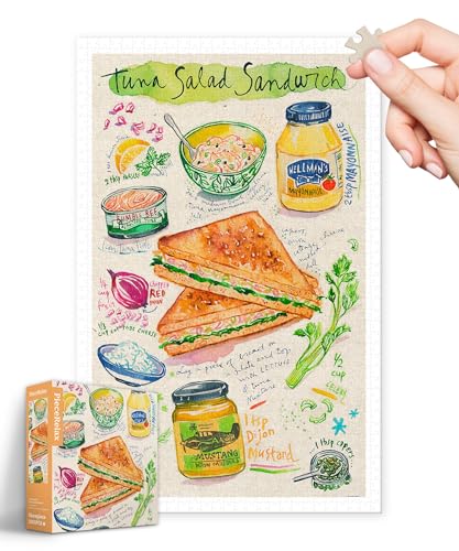 PieceRelax Puzzle 1000 Teile für Erwachsene & Kinder ab 14 – Lucile Prache - Tuna Salad Sandwich [H3338], 58,8 x 37,8 cm, Herausforderung & Achtsamkeit für Ihre Me-Time von PieceRelax