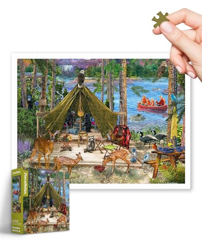 PieceRelax Puzzle 1200 Teile für Erwachsene & Kinder ab 14 – Bigelow Illustrations - Friends and Family [H3567], 58,8 x 44,6 cm, Herausforderung & Achtsamkeit für Ihre Me-Time von PieceRelax