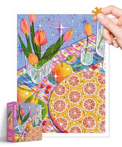 PieceRelax Puzzle 1200 Teile für Erwachsene & Kinder ab 14 – Fangyu Ma - Orange Meringue Pie [H3393], 59 x 45 cm, Herausforderung & Achtsamkeit für Ihre Me-Time von PieceRelax