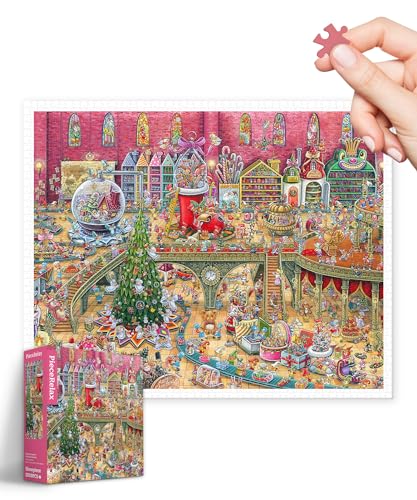 PieceRelax Puzzle 2000 Teile für Erwachsene – Shinji Yamamoto - Christmas Factory [H3647], 72,8 x 58,8 cm, Herausforderung & Achtsamkeit für Ihre Me-Time von PieceRelax