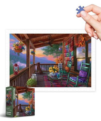 PieceRelax Puzzle 600 Teile für Erwachsene & Kinder ab 14 – Bigelow Illustrations - Mountain View [H3570], 44,6 x 30,8 cm, Herausforderung & Achtsamkeit für Ihre Me-Time von PieceRelax