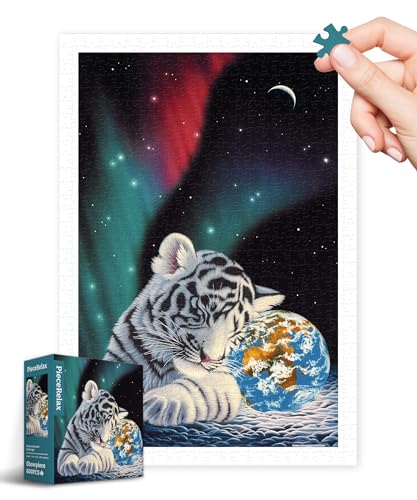 PieceRelax Puzzle 600 Teile für Erwachsene & Kinder ab 14 – Schim Schimmel - Earth Light [H3642], 44,6 x 30,8 cm, Herausforderung & Achtsamkeit für Ihre Me-Time von PieceRelax