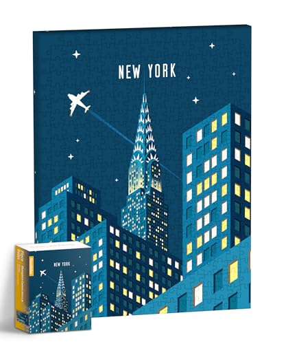 PieceRelax Puzzle Wandbild – NYC at Night | DIY-Puzzle zum Aufhängen | Wanddeko für Zuhause & Büro [HN1303] von PieceRelax