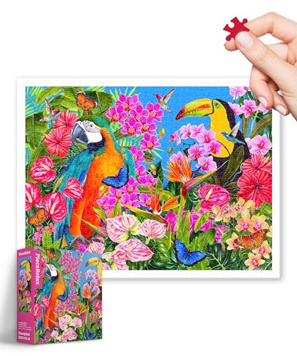 PieceRelax Puzzle 1200 Teile für Erwachsene – Veronique Oodian - Tropical Paradise [H3569], 58,8 x 44,6 cm, Herausforderung & Achtsamkeit für Ihre Me-Time von PieceRelax