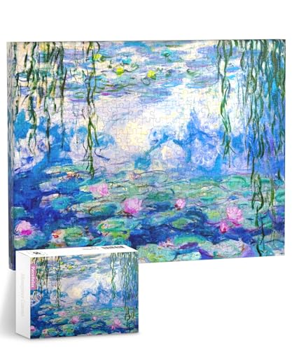 PieceRelax Puzzle Wandbild – Monet - Water Lilies | 366 Teile | DIY-Puzzle zum Aufhängen | Wanddeko für Zuhause & Büro [HN1431] von PieceRelax