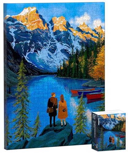 PieceRelax Puzzle Wandbild – Paco Yao - Moraine Lake Promise | DIY-Puzzle zum Aufhängen | Wanddeko für Zuhause & Büro [HN1459] von PieceRelax