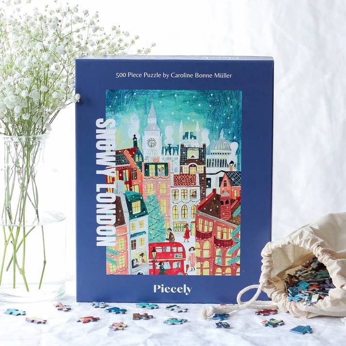 Piecely Puzzle 500 Teile - Snowy London - von Piecely