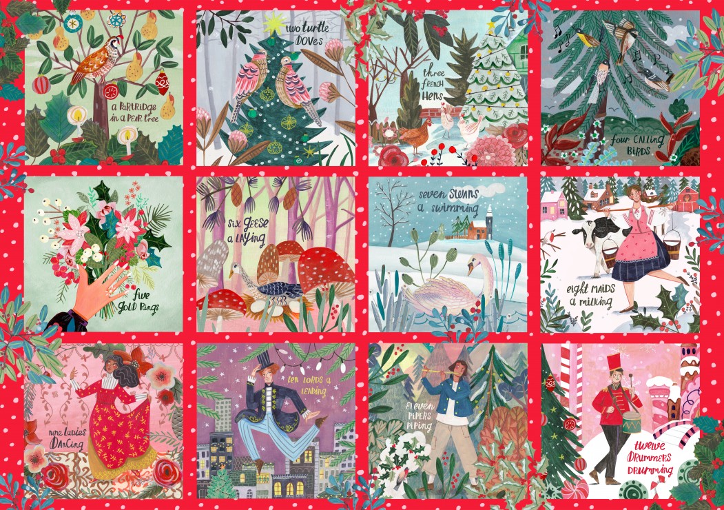 Pieces & Peace 12 Tage von Weihnachten 2000 Teile Puzzle Pieces-Peace-F-00266 Pieces & Peace 12 Tage von Weihnachten 2000 Teile Puzzle Pieces-Peace-F-00266 von Pieces & Peace
