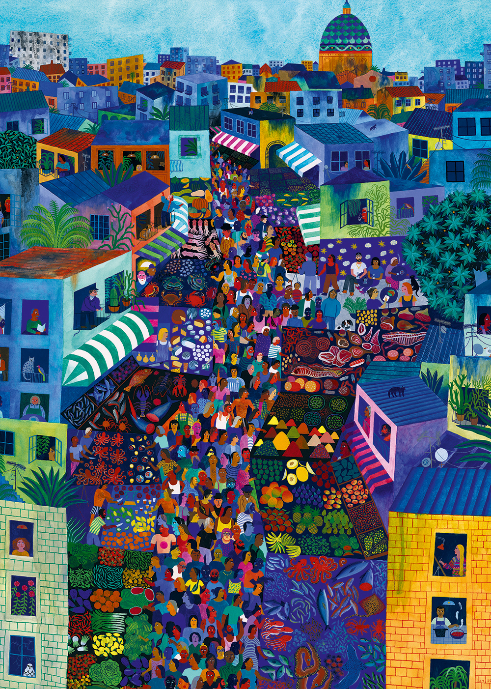 Pieces & Peace Ballaro-Markt 1000 Teile Puzzle Pieces-Peace-F-00057 Pieces & Peace Ballaro-Markt 1000 Teile Puzzle Pieces-Peace-F-00057 von Pieces & Peace
