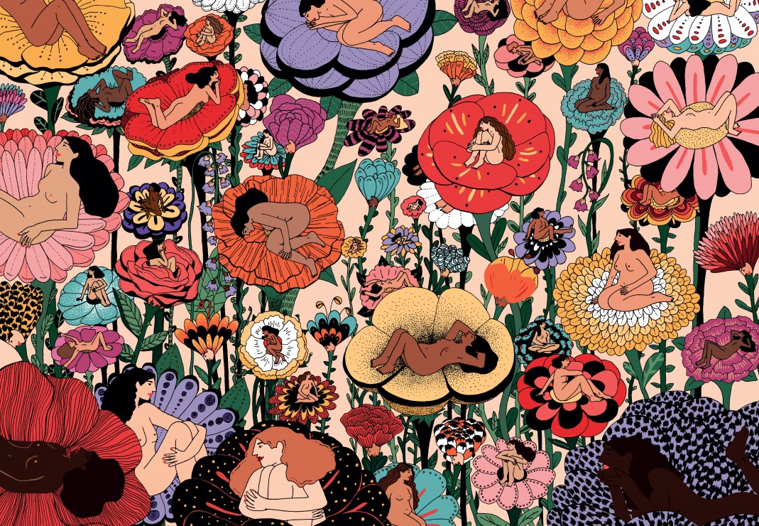 Pieces & Peace Blumenfrauen 1000 Teile Puzzle Pieces-Peace-F-00152 Pieces & Peace Blumenfrauen 1000 Teile Puzzle Pieces-Peace-F-00152 von Pieces & Peace